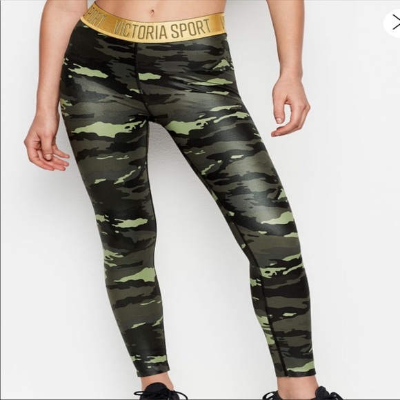 New! Victoria Secret Sport Camo 7/8 tight - small - Picture 2 of 8